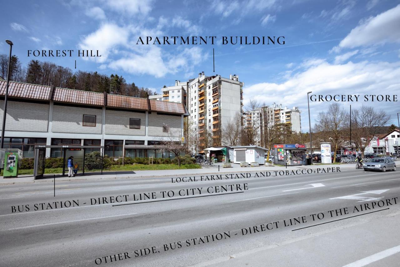 Elegant 1-Bedroom Apartment Near Hill Forest Ljubljana Exterior photo
